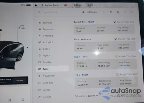 2021 Tesla Model Y из США, поврежденный, VIN 5YJYGDEE2MF249823